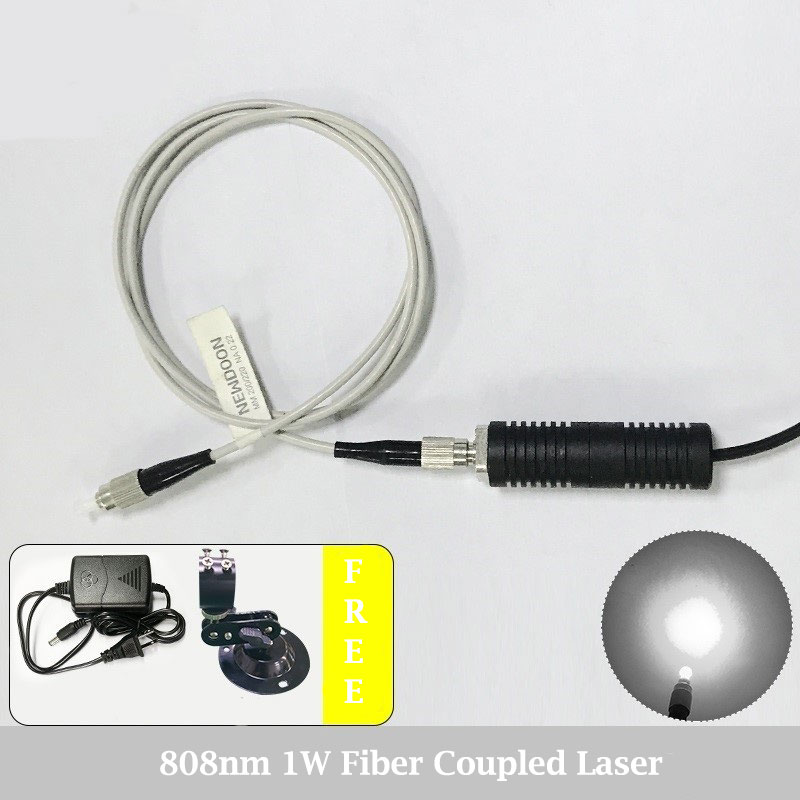 980nm 1000mW IR شعاع الليزر قوة عالية Fiber Coupled وحدة الليزر مع التيار الكهربائي